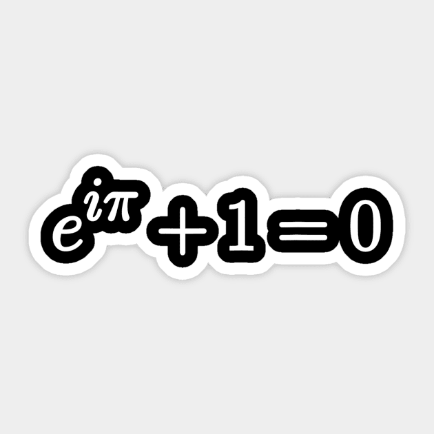 Eulers Identity Most Beautiful Math Equation Science Sticker by nellieuyangela